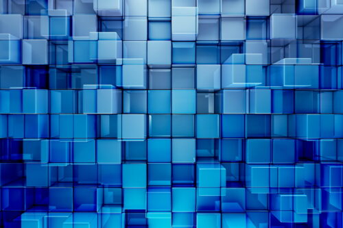 Blue blocks abstract background – The Shield Of Wrestling