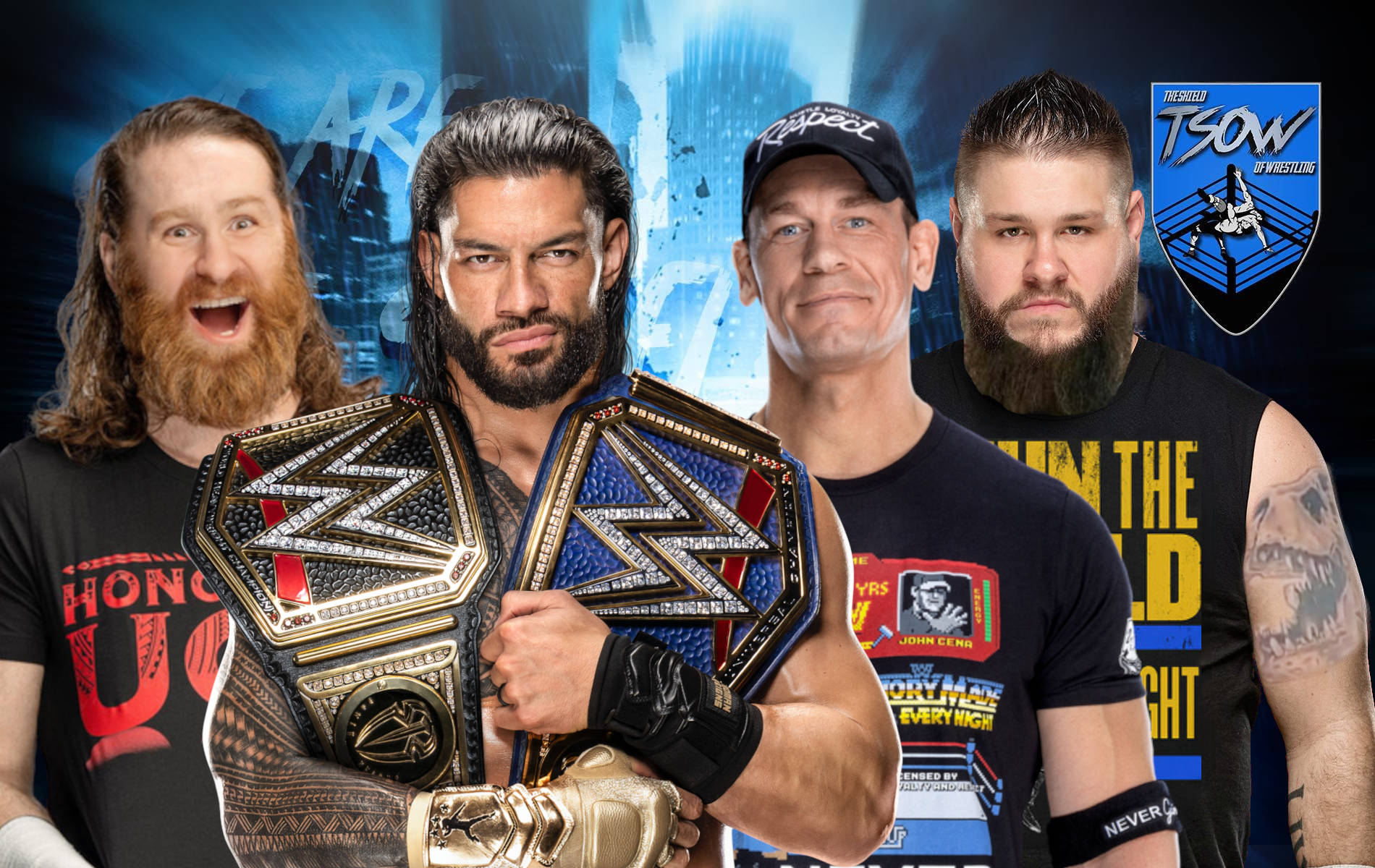 John Cena e Kevin Owens battono Roman Reigns e Sami Zayn