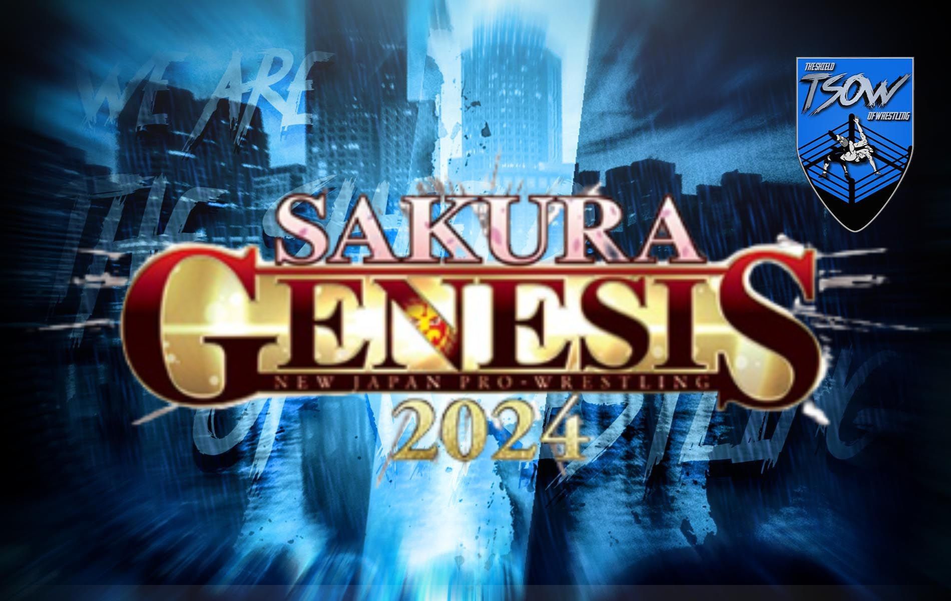 Sakura Genesis 2024 La card dell'evento della NJPW